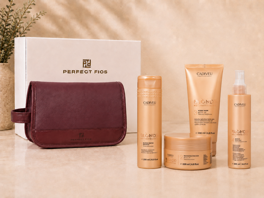 PF Beauty Bag with Blonde Reconstructor Kit